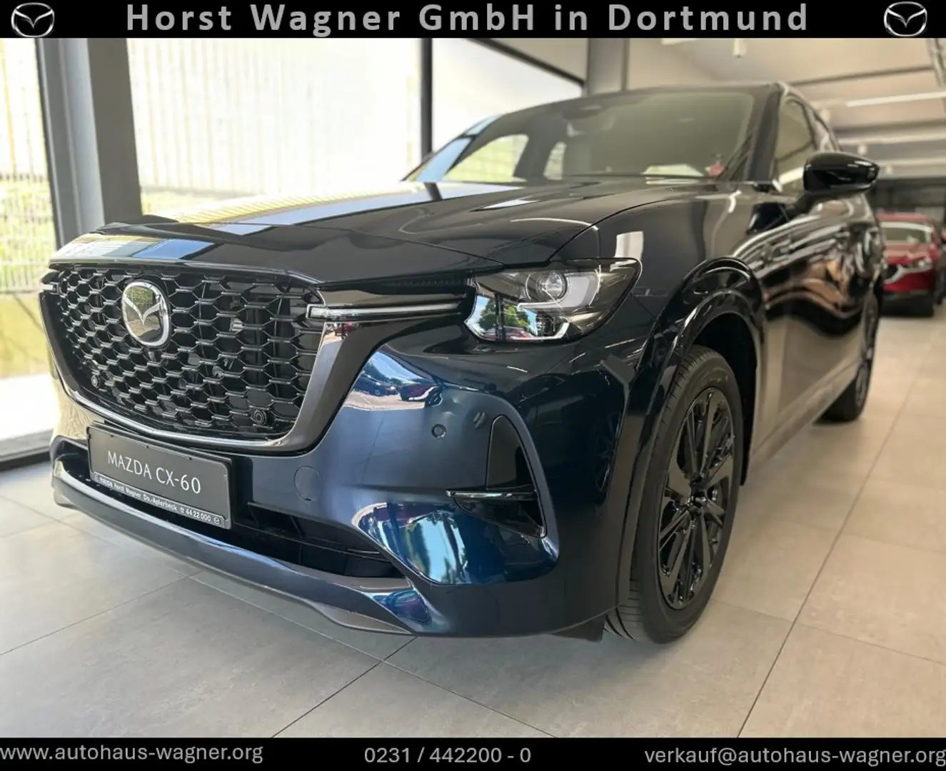 Mazda CX-60 Homura Plus 254 PS *Leder*Pano*Bose*Neuwagen* Blauw - 1