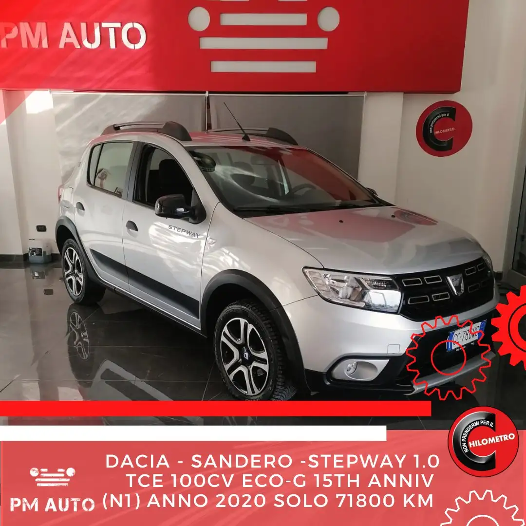 Dacia Sandero Stepway1.0TCe100 ECO-G 15th Anniv Grigio - 1