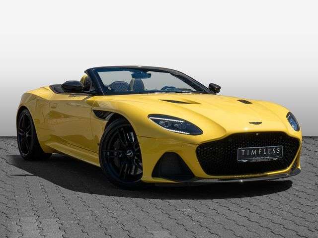 Aston Martin DBS Volante Frosted Glass Yellow Carbon