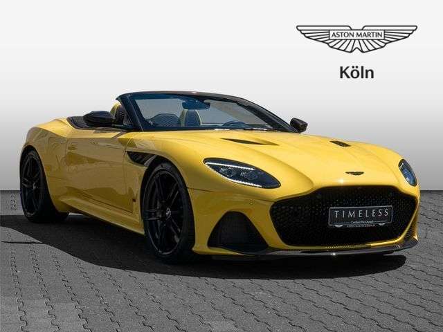 Imagine Aston Martin DBS Volante Frosted Glass Yellow Carbon