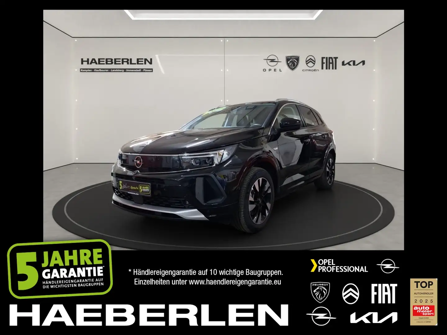 Opel Grandland 1.6 Ultimate ACC+LED+Navi incl. Wallbox Noir - 1