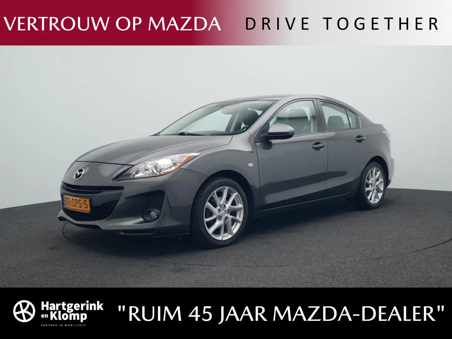 Mazda 3 1.6 Navigator : dealer onderhouden Gris - 1