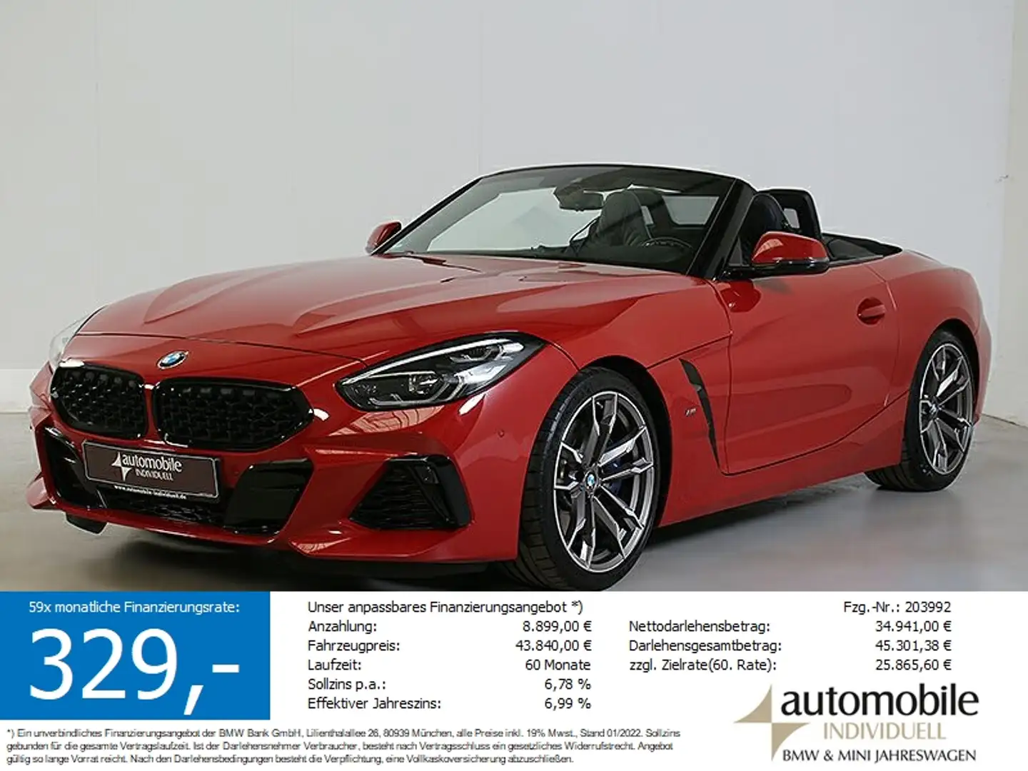 BMW Z4 M 40i A LED HuD DAB H&K Czerwony - 1