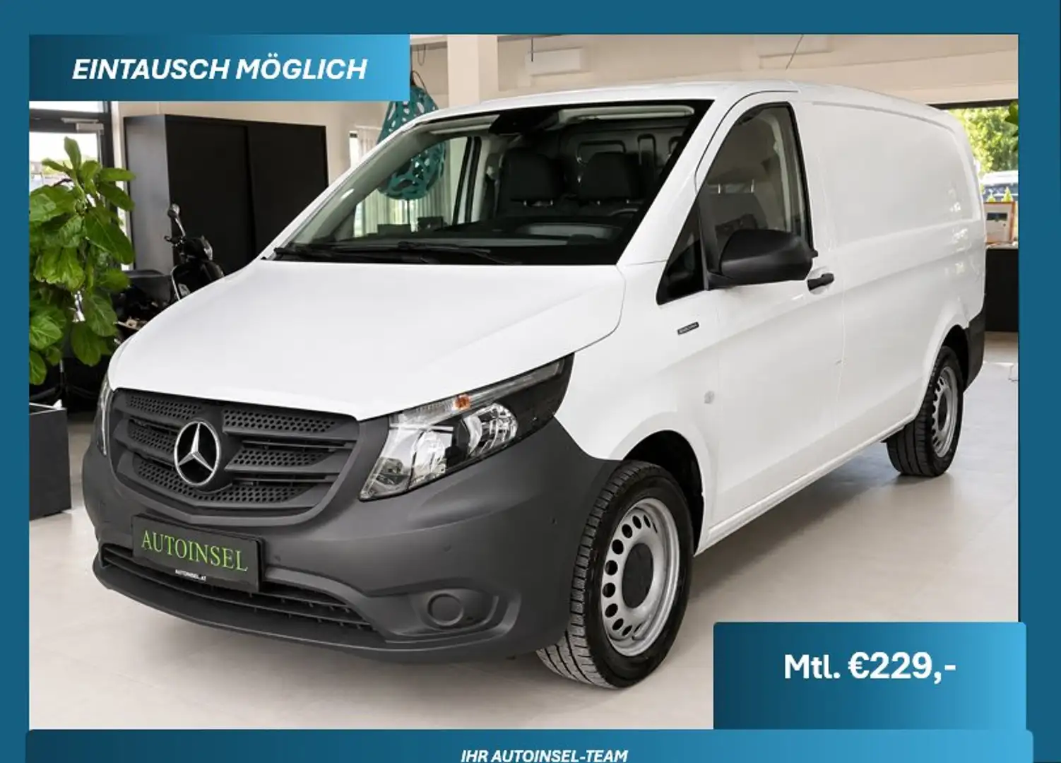 Mercedes-Benz Vito eVito SOH 93,6% Kamera SZH Weiß - 1