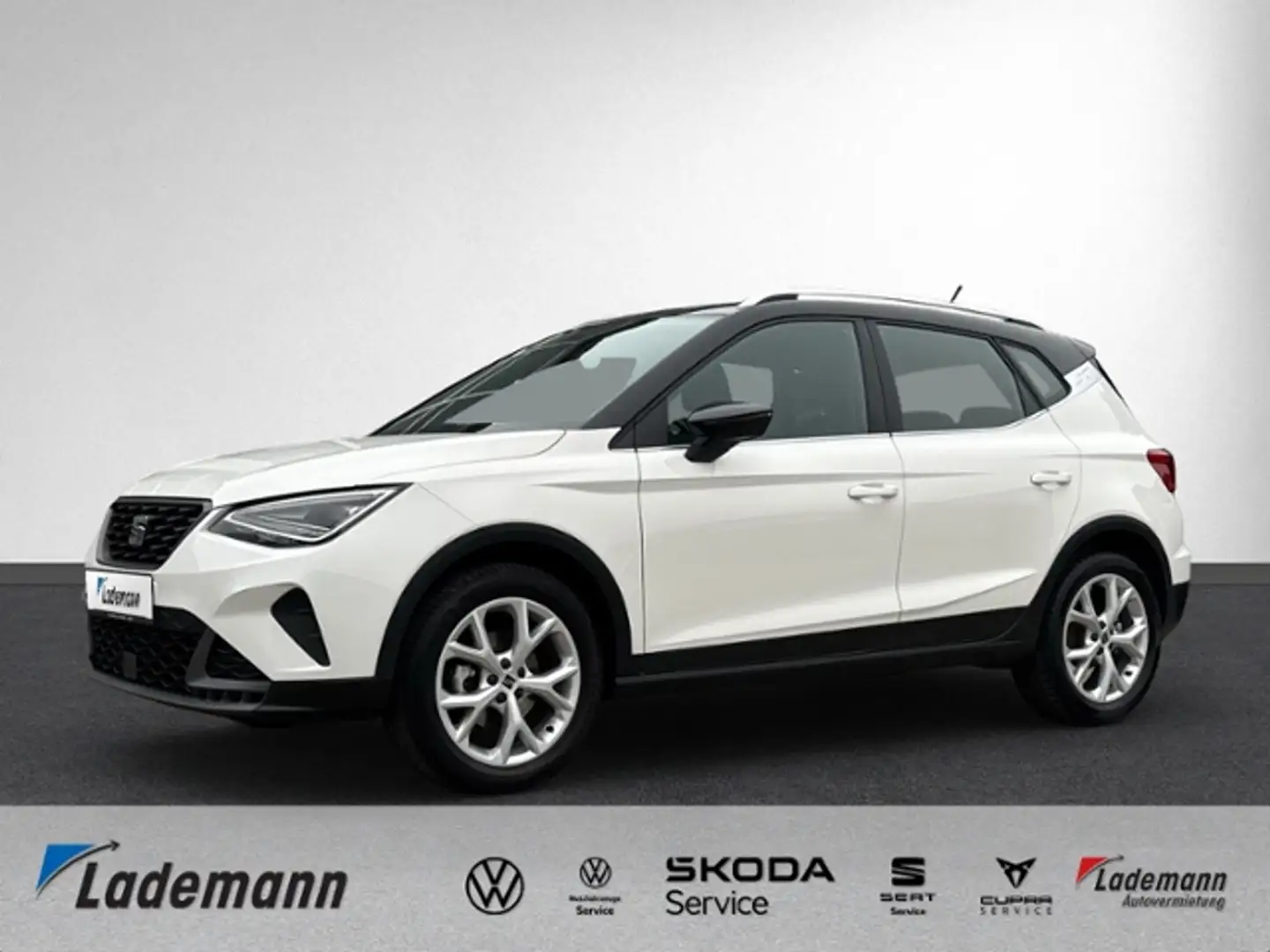 SEAT Arona 1.0 TSI FR LED+NAVI+AHK+GRA+SHIZ+EINPARKH. Weiß - 1