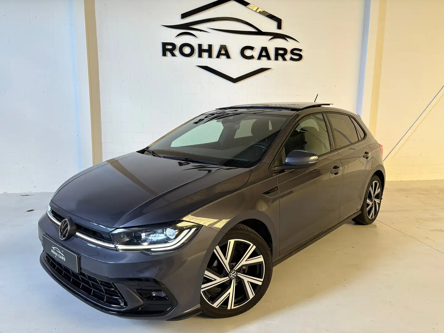 Volkswagen Polo 1.0 TSI R-Line Business Pano/Beats/Aut/Side-assist Grijs - 1