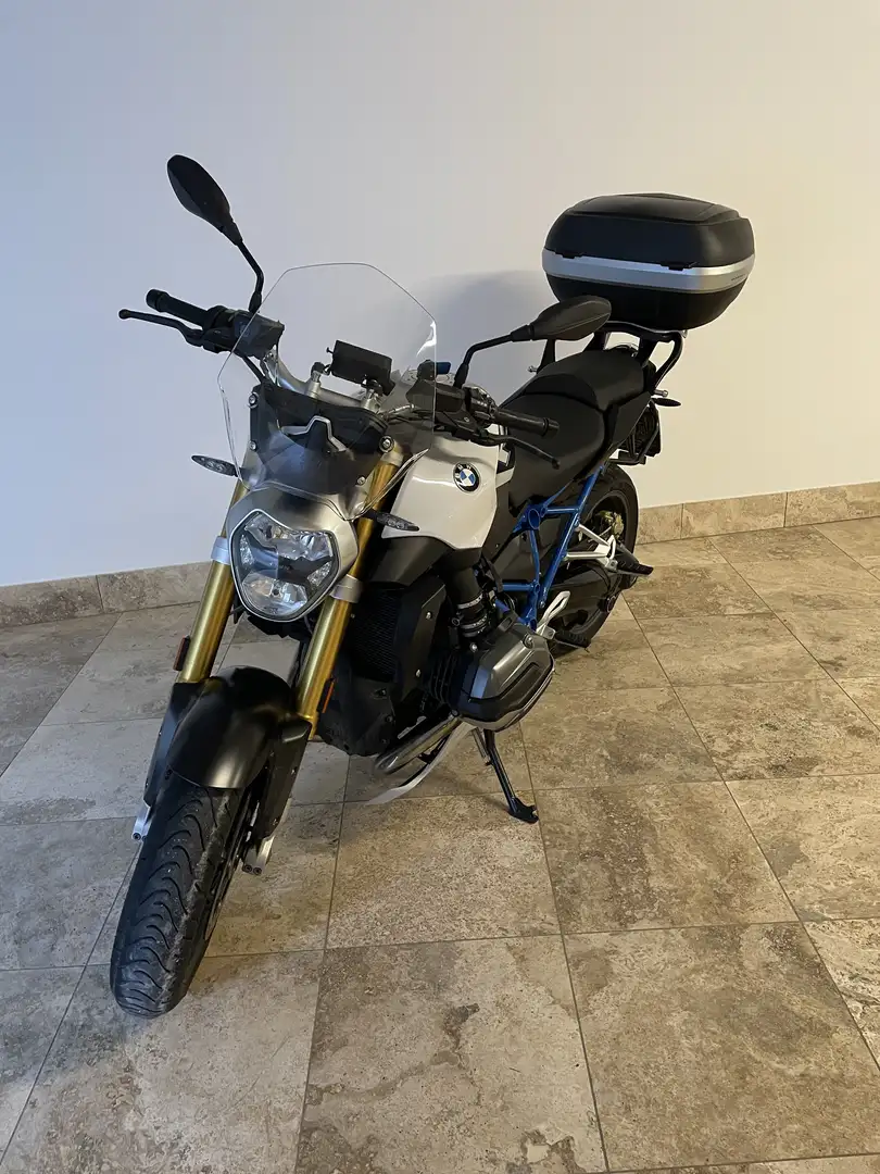 BMW R 1200 R Baule e 2 caschi come nuovi con interfono Bianco - 2