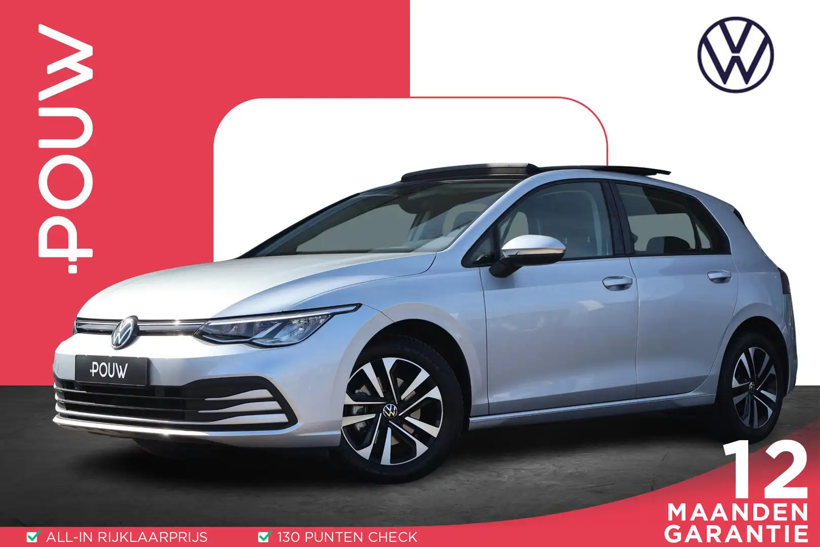 Volkswagen Golf 1.5 TSI 130pk Life | Panoramadak | Navigatie | PDC Grigio - 1