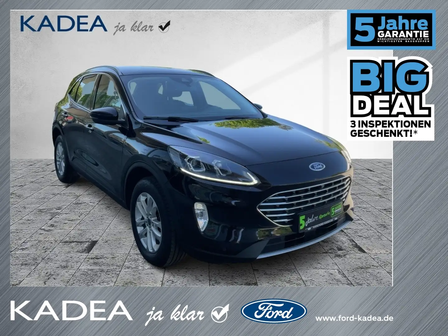 Ford Kuga 2.0 EcoBlue AWD Titanium AHKschwenk*LED*ACC Schwarz - 1