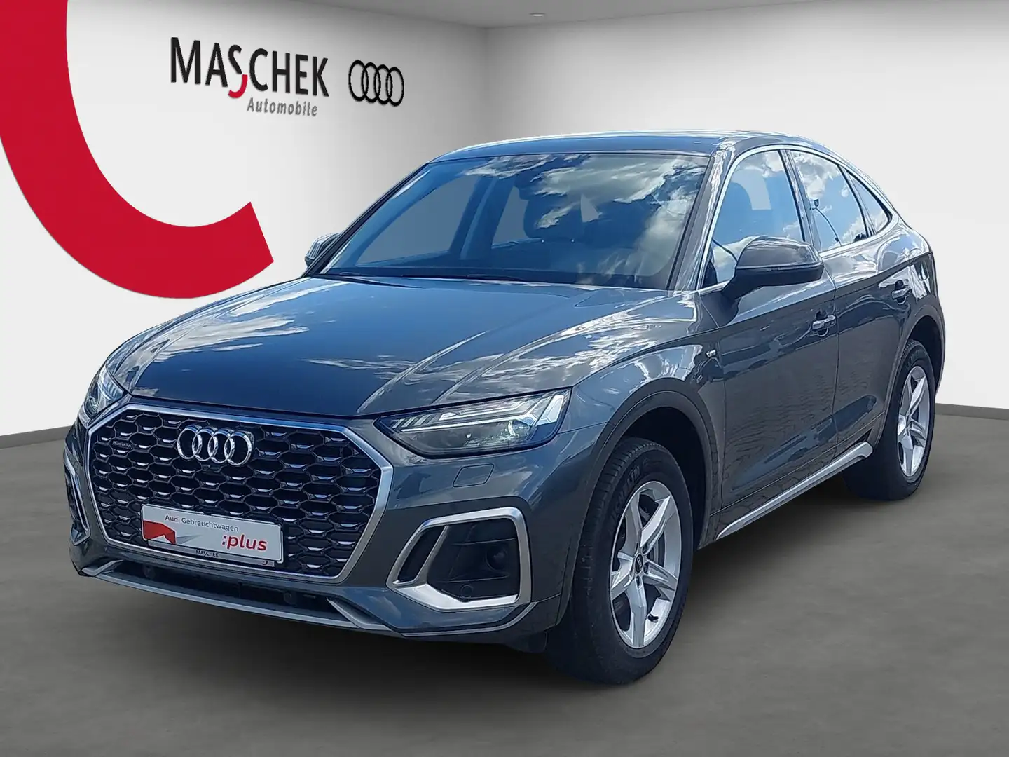 Audi Q5 Sportback S line 55 TFSI e quattro AHK Matrix VC A Grau - 2