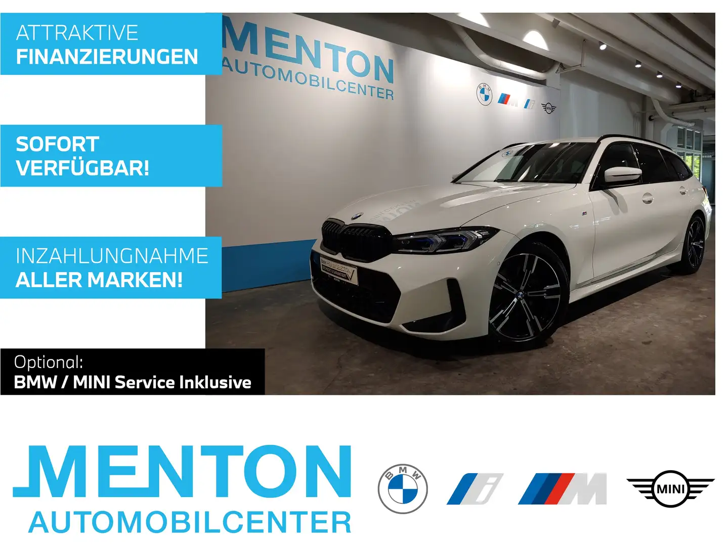 BMW 320 d xDrive M-Sportpaket/LCProf./ad.LED/RFK Weiß - 1