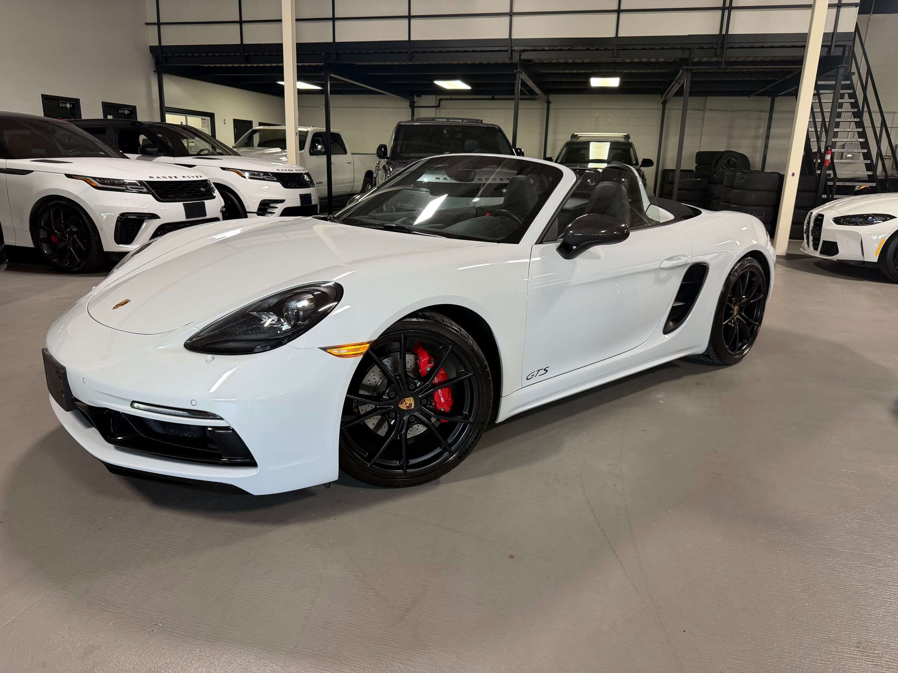 White 2018 Porsche 718 Boxster Convertible Rear-Wheel Drive 6-Speed Automatic