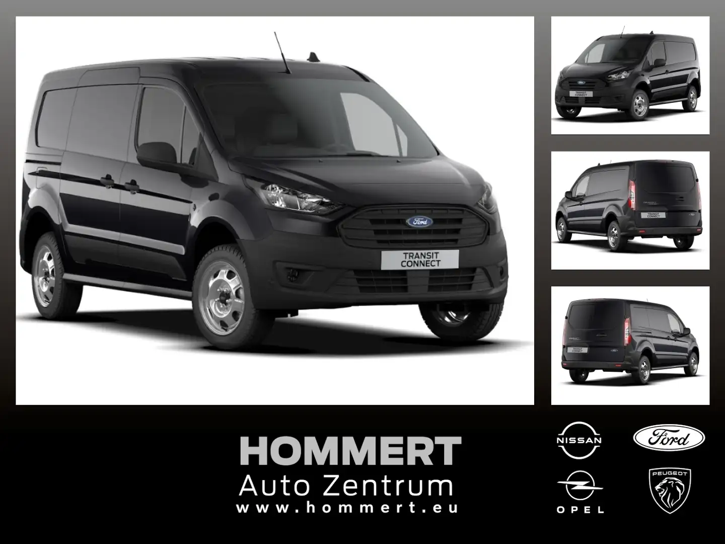 Ford Transit Connect Kasten Trend 230 L2 STANDH.*NAVI Zwart - 1