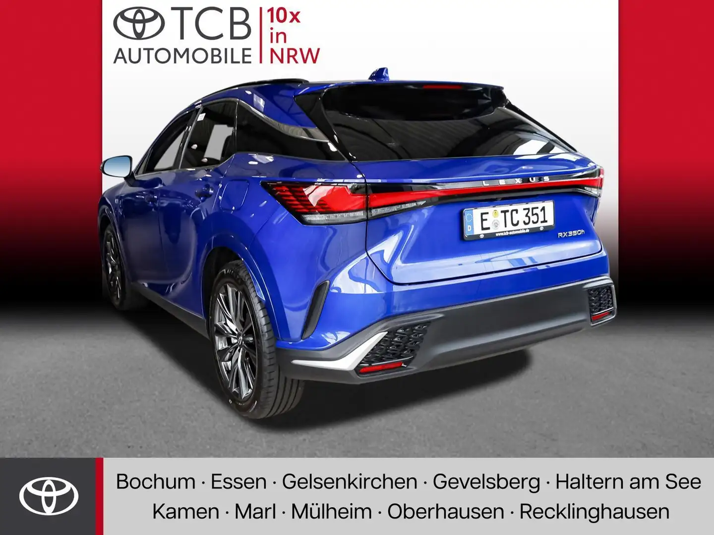 Lexus RX 350h h F Sport Design HUD PANO NAVI SHZ PDC KLIMA BT ZV Blauw - 2