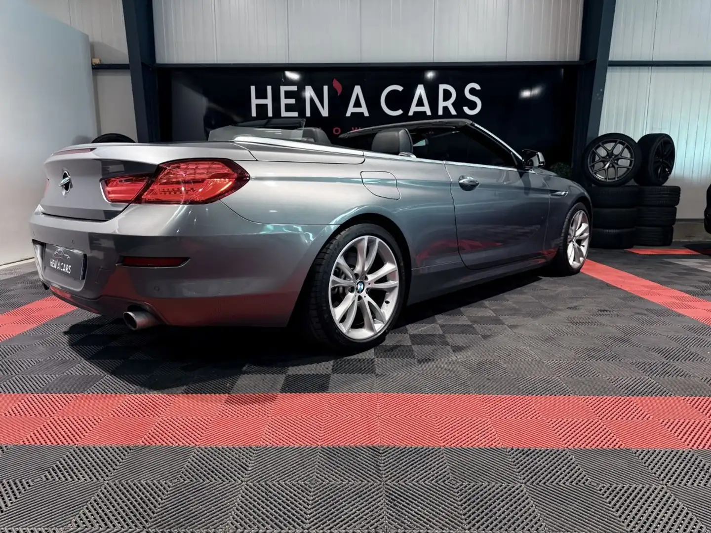 BMW 640 Cabriolet (3) 640d xDrive 313ch Luxe BVA8 Grau - 2