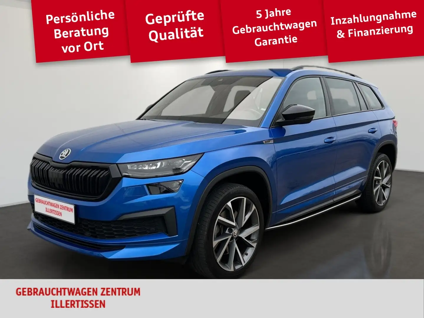 Skoda Kodiaq 2.0 TDI 4x4 Sportline *CANTON*MATRIX*KAMERA*NAVI* Blau - 1
