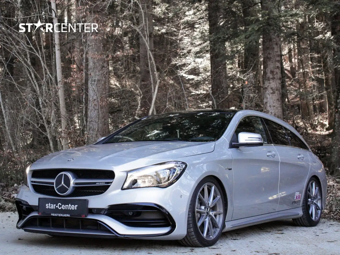 Mercedes-Benz CLA 45 AMG 4M Shooting Brake *mit KW Gewindefahrwerk V3* Silber - 1