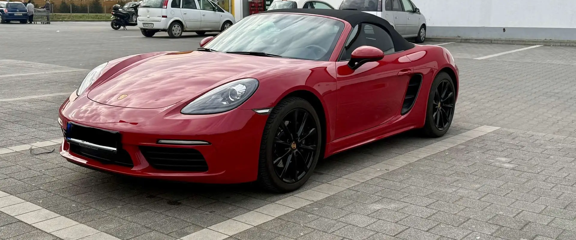Porsche Boxster 718  *Kaminrot*Approved*Scheckheft - 1