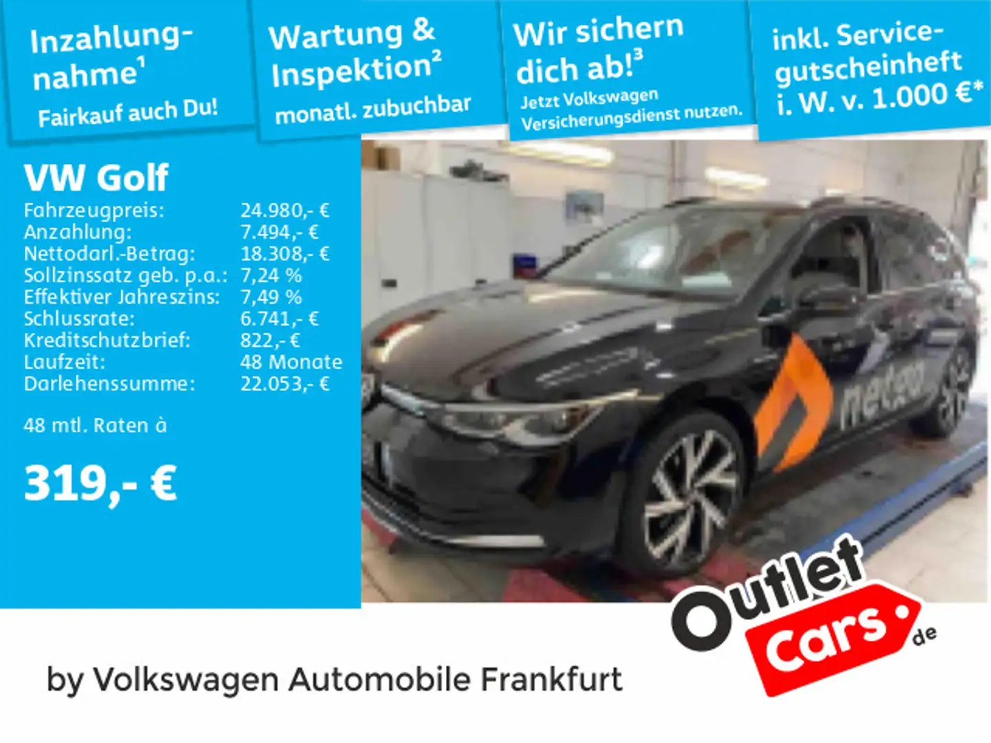 Volkswagen Golf Variant Golf VIII 1.5 eTSI Style Navi AHK Standheizung S Schwarz - 1