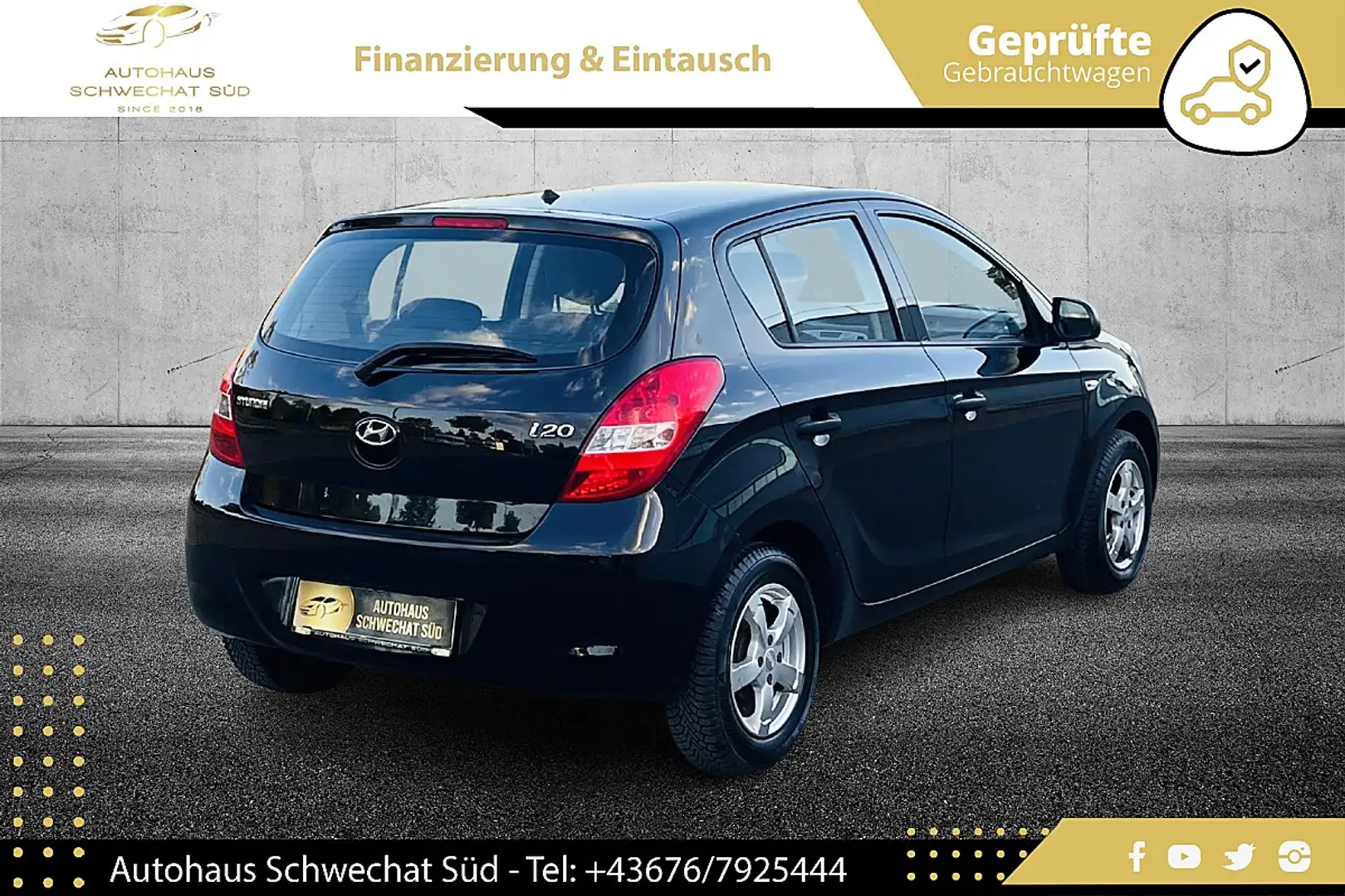 Hyundai i20 1,25 Cool //PICKERL 06/2027// KLIMA // TOP- ZUS... Schwarz - 2