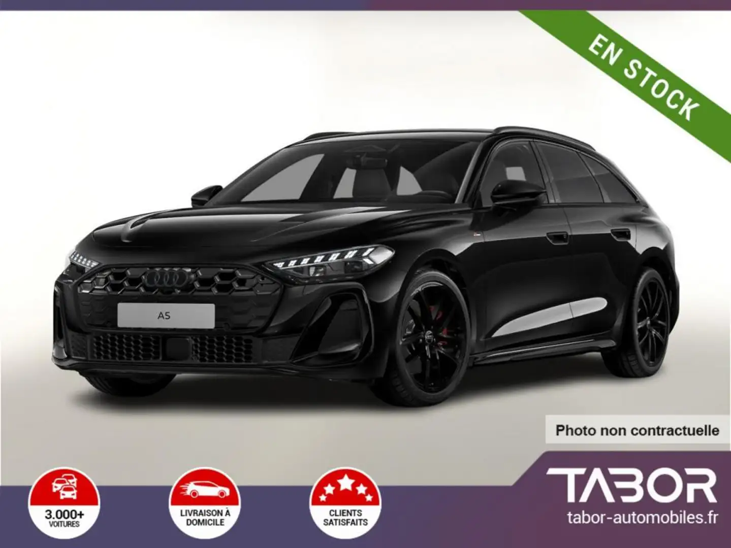 Audi A5 TDI 204 2xS line Tech 19p ExtP Noir - 1