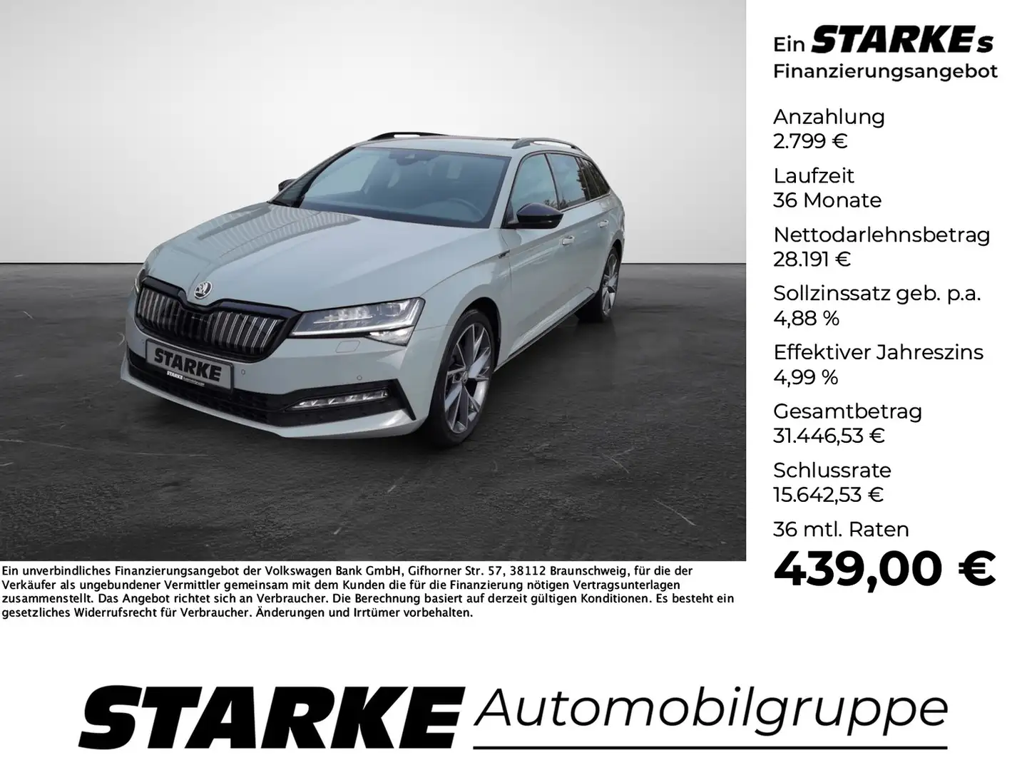 Skoda Superb Combi Sportline 1,4 TSI iV 115kW Gris - 1