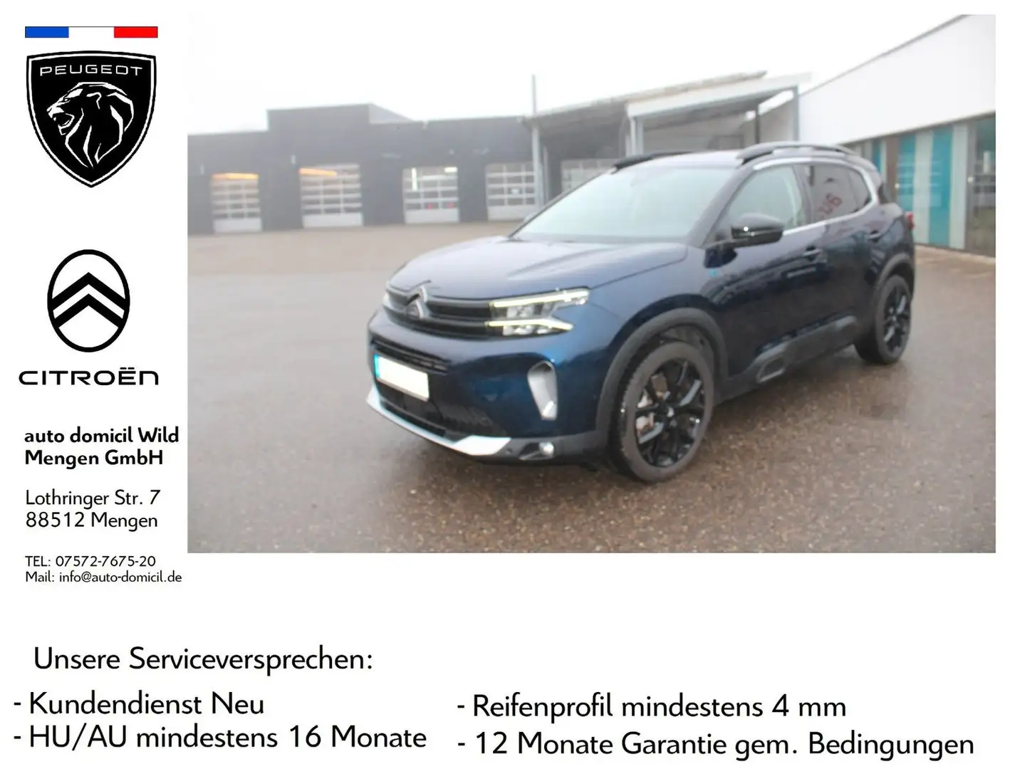 Citroen C5 Aircross Shine Pack Hybrid Blau - 1