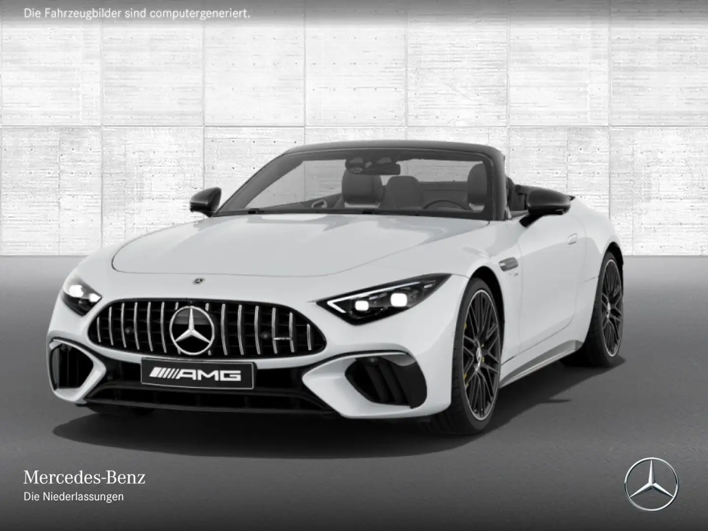 Mercedes-Benz SL 63 AMG Cab. 4M Carbon 360° Burmester Distr+ HUD Weiß - 2