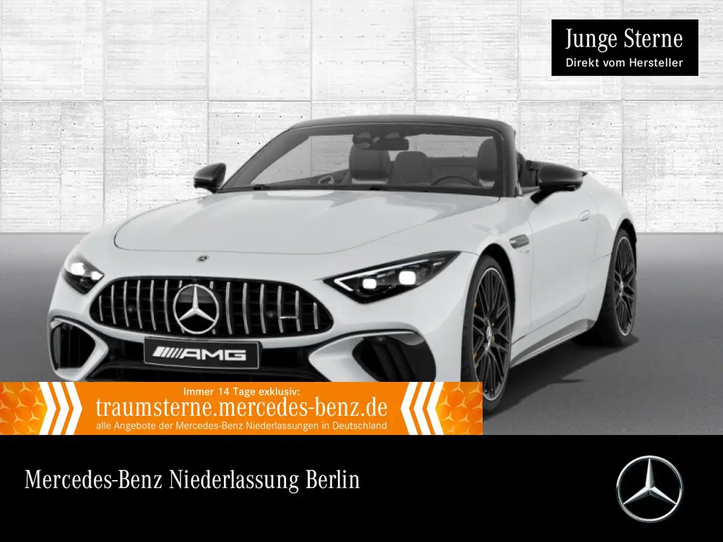 Mercedes-Benz SL 63 AMG Cab. 4M Carbon 360° Burmester Distr+ HUD Weiß - 1