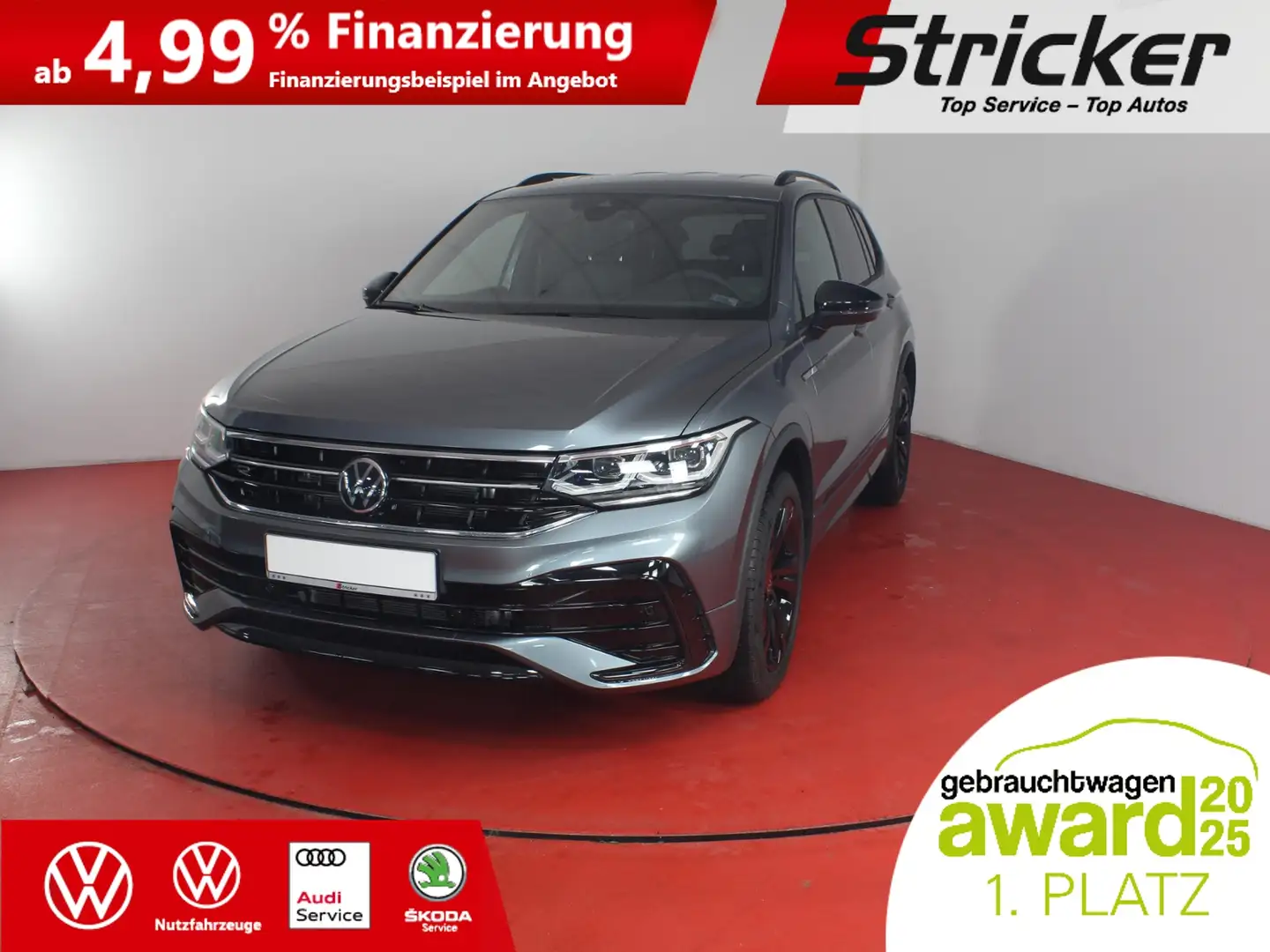 Volkswagen Tiguan Allspace R-Line Black Style 2.0TSI 4M DSG 510,-ohne Anzahl Grau - 2