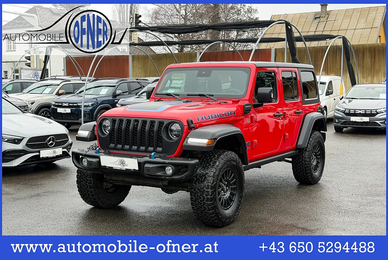 Jeep Wrangler Rubicon Unlimited 2.0 PHEV AT 4xe Navi Kamera '... Rot - 1