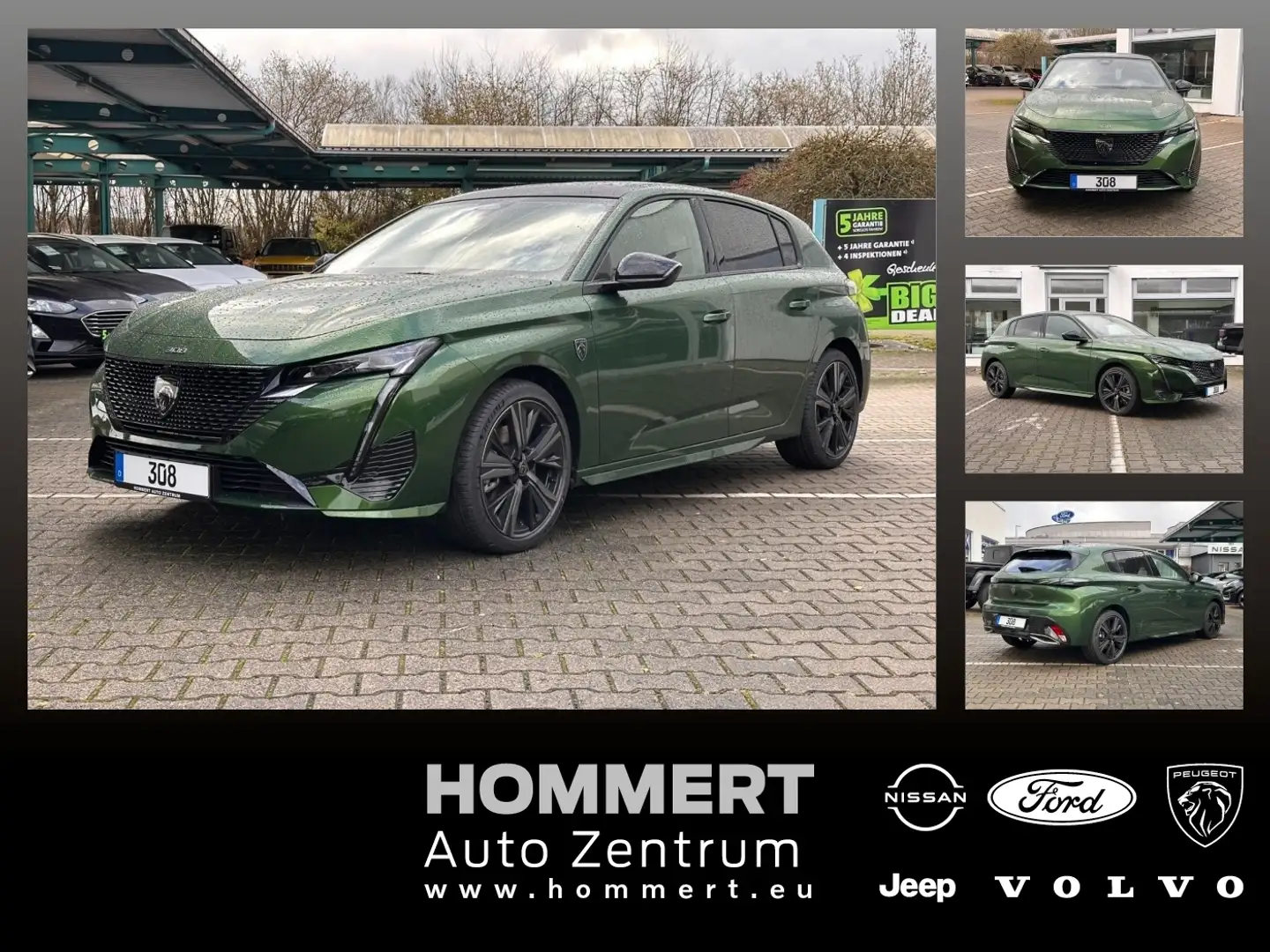 Peugeot 308 GT 1.2 Hybrid 145 *360°*LED*FOCAL*SHZ* Zöld - 1