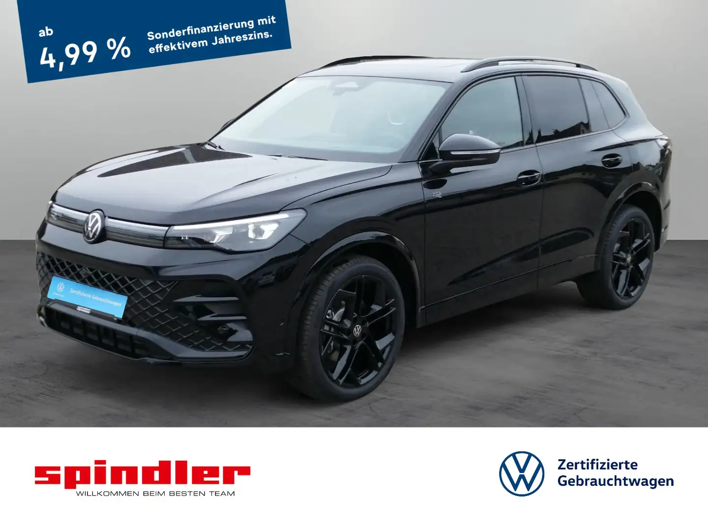 Volkswagen Tiguan R-Line 2.0 TDI DSG/ Pano, AHK, 360°Kamera Schwarz - 1