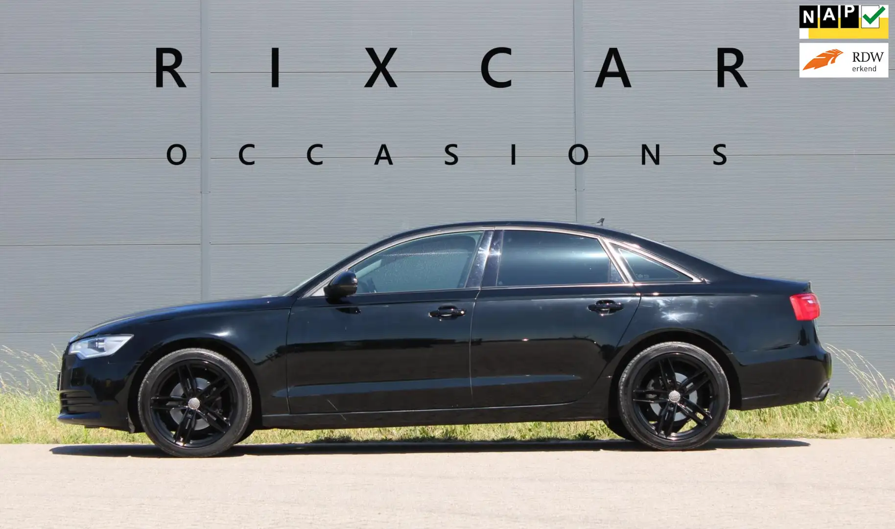 Audi A6 Limousine 2.0 TFSI BusinessEdition Automaat Leder Zwart - 1