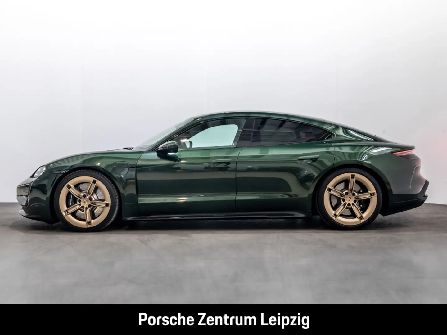 Porsche Taycan Turbo Burmester Clubleder SportDesign Grün - 2