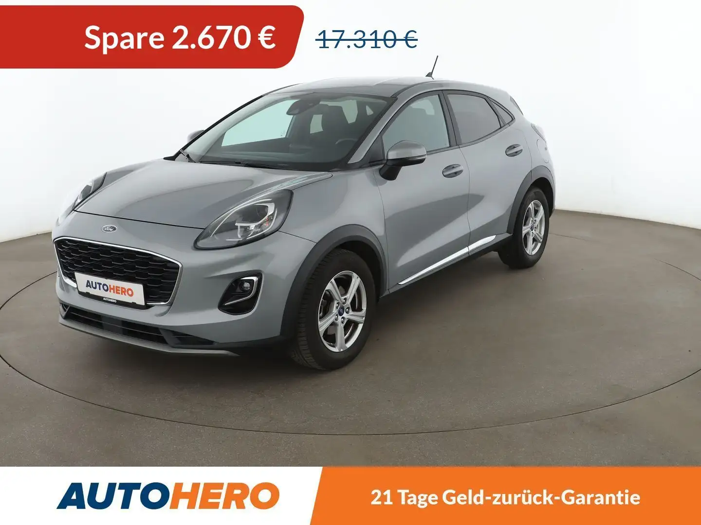 Ford Puma 1.5 TDCi EcoBlue Titanium *NAVI*LED* Silber - 1