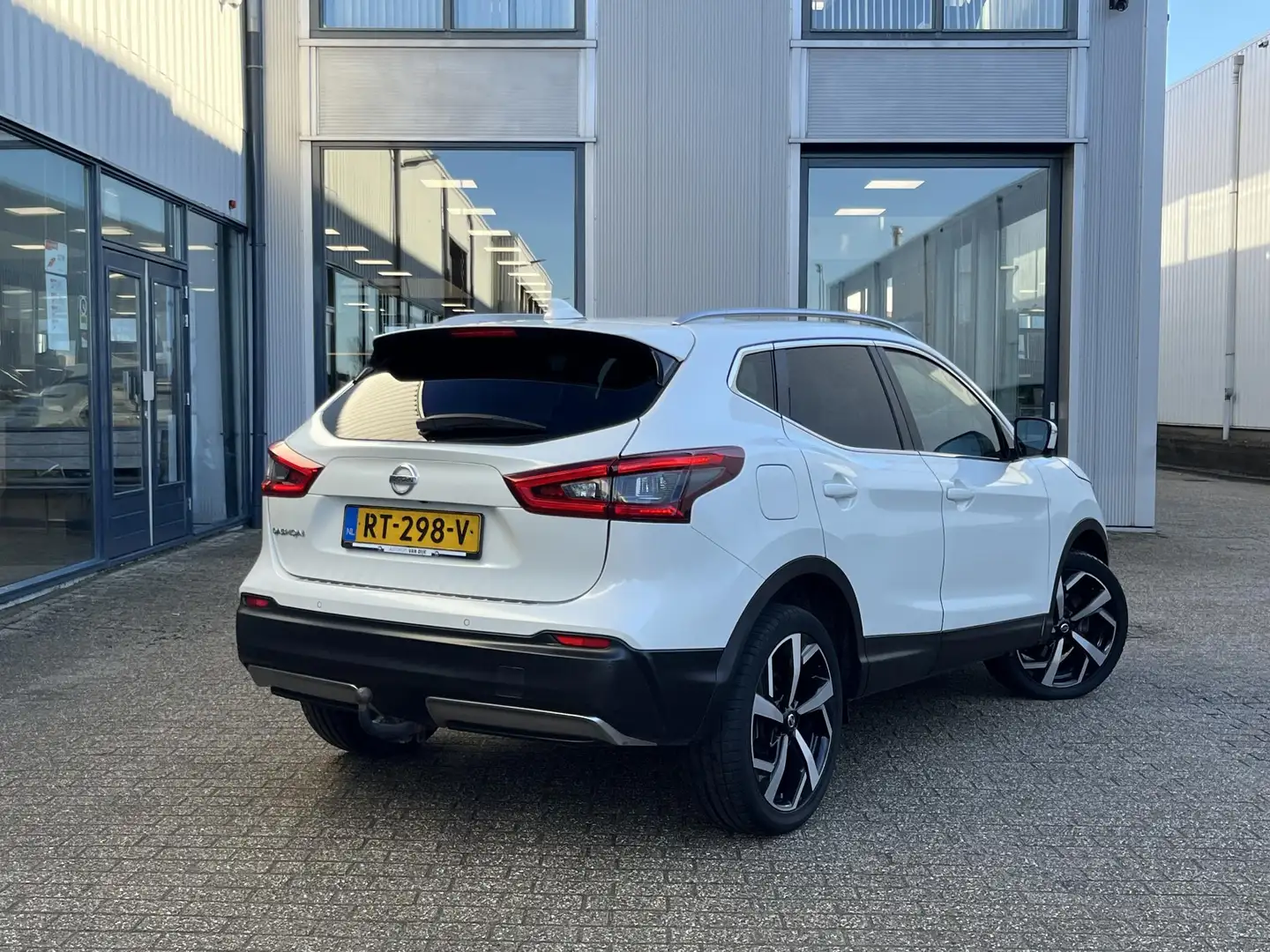Nissan Qashqai 1.2 Tekna | NL Auto/2e Eig./Voll.Historie/Navi/Pan Weiß - 2