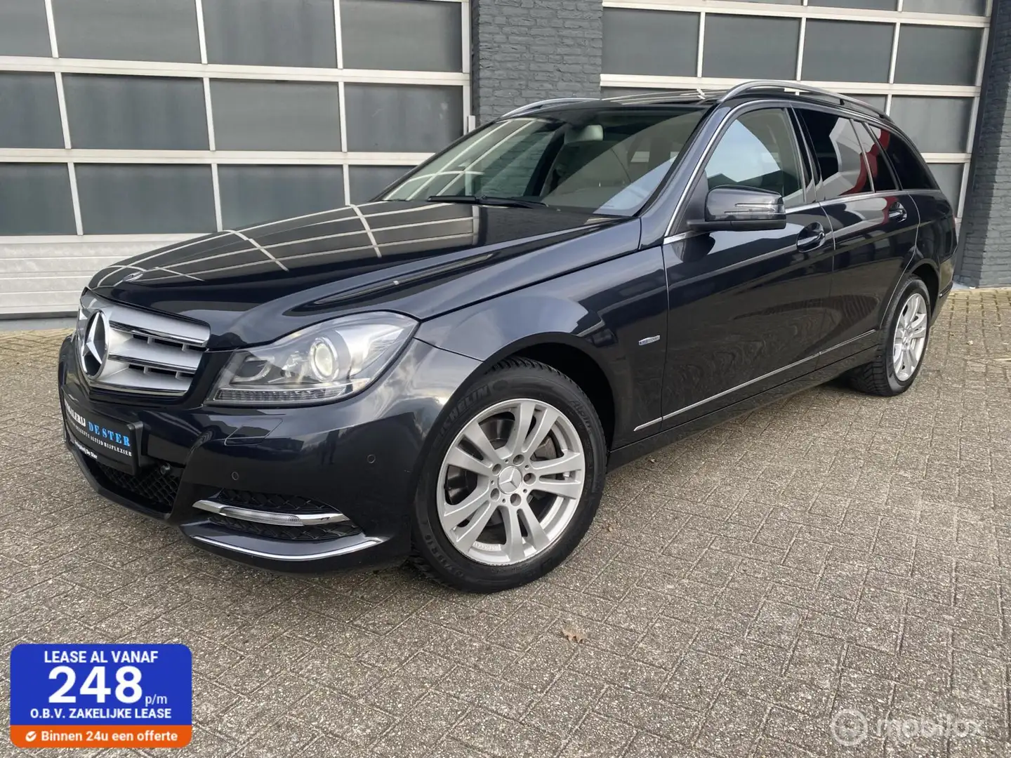 Mercedes-Benz C 250 Estate Avantg. Aut/Navi/Pdc/Pano/Xenon Zwart - 1