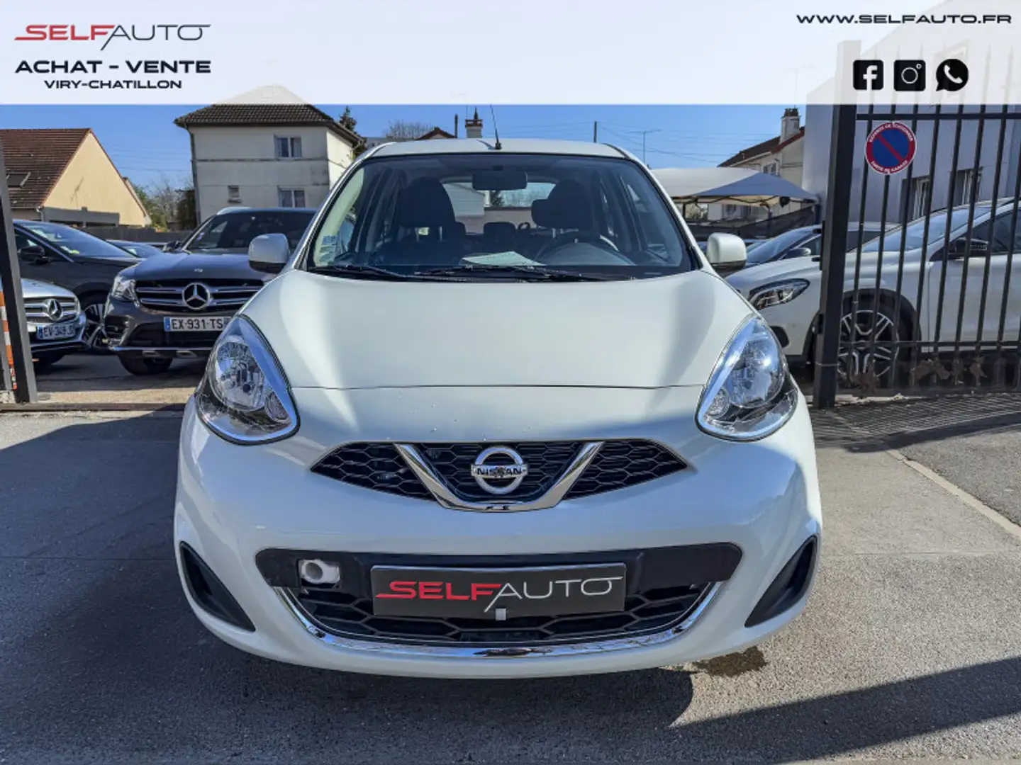 Nissan Micra 1.2 80CH N-TEC CVT EURO6 Blanc - 2
