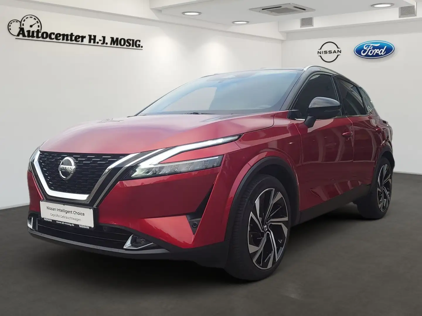 Nissan Qashqai Tekna+ Automatik 4x4 / Anhängerkupplung Rouge - 2