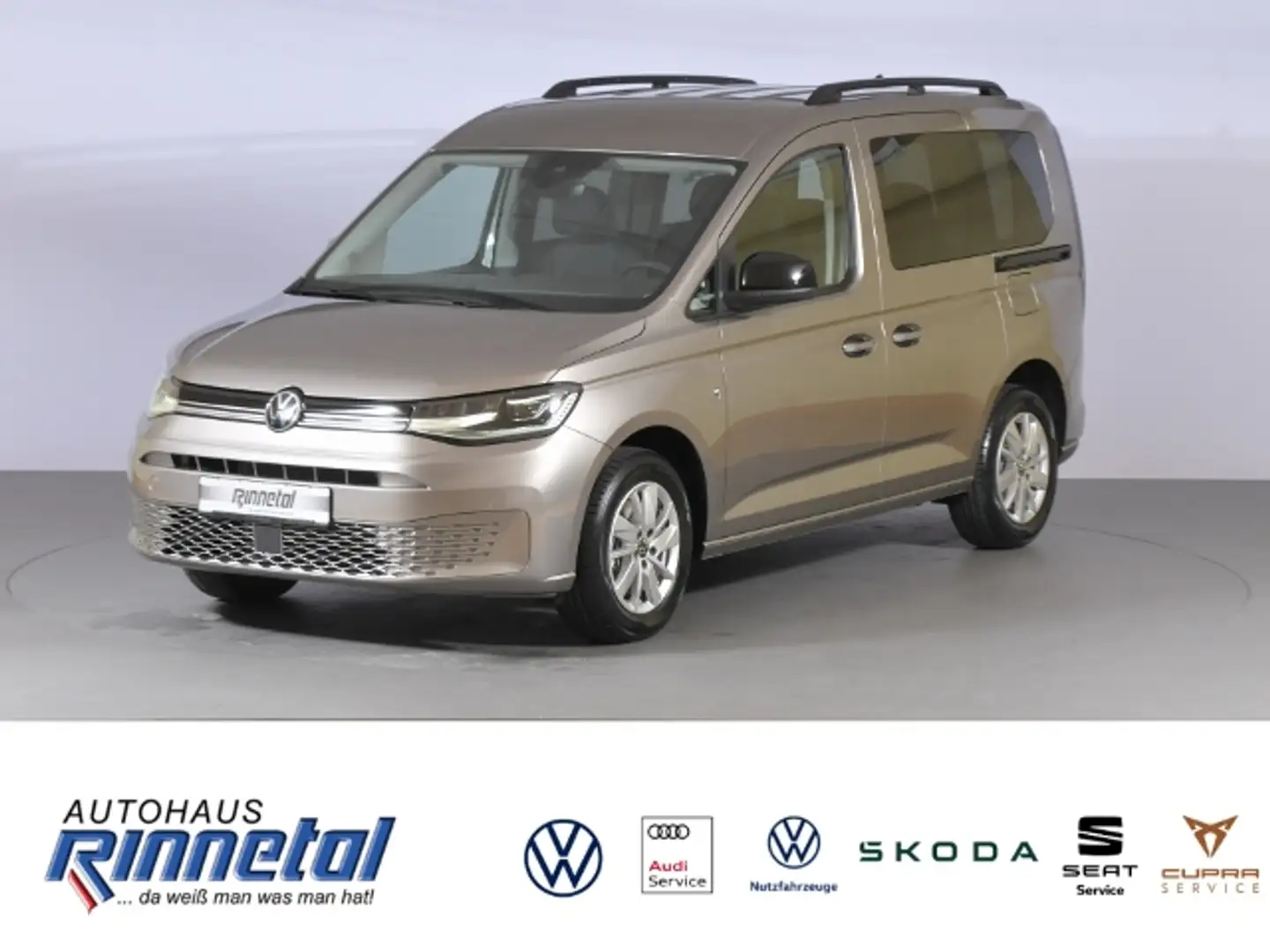 Volkswagen Caddy 1,5 TSI DSG KLIMAAUT+LED LICHT+APP CONN+SITZHZG+P Beige - 1