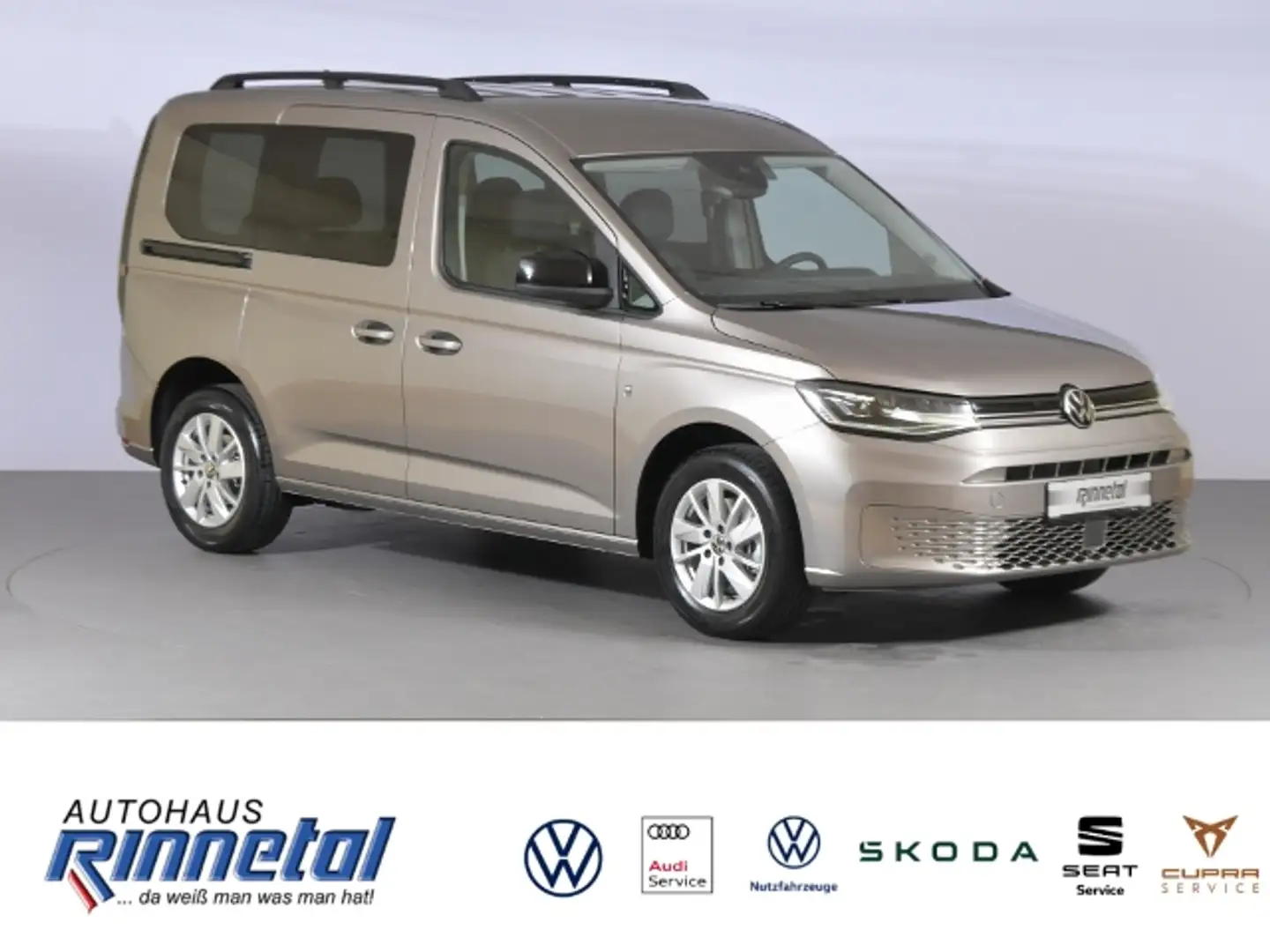 Volkswagen Caddy 1,5 TSI DSG KLIMAAUT+LED LICHT+APP CONN+SITZHZG+P Beige - 2