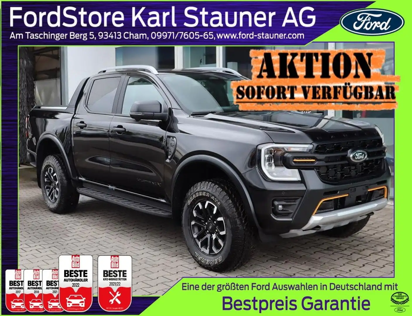 Ford Ranger Wildtrak X 2.0 360° Kamera AHK 3,99% FIN* Negru - 1
