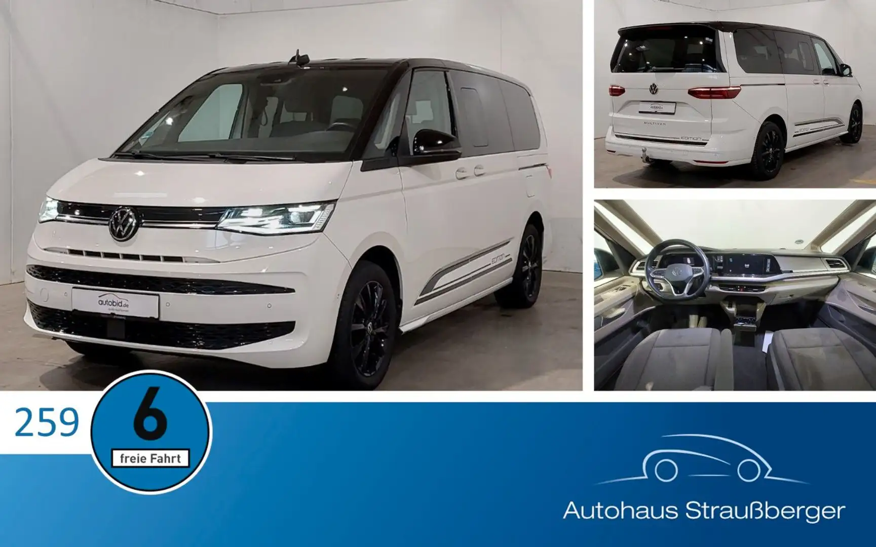 Volkswagen T7 Multivan Edition lang LÜ AHK ACC RFK IQ.Light Blanc - 1
