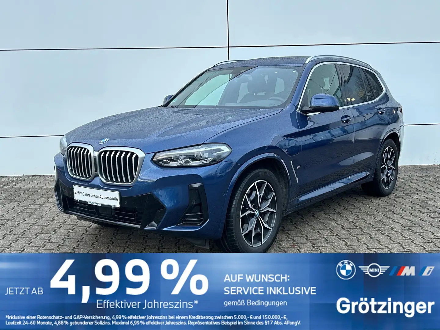 BMW X3 xDrive30e M Sportpaket LED+AHK+Pano+SHZ+GRA Blau - 1