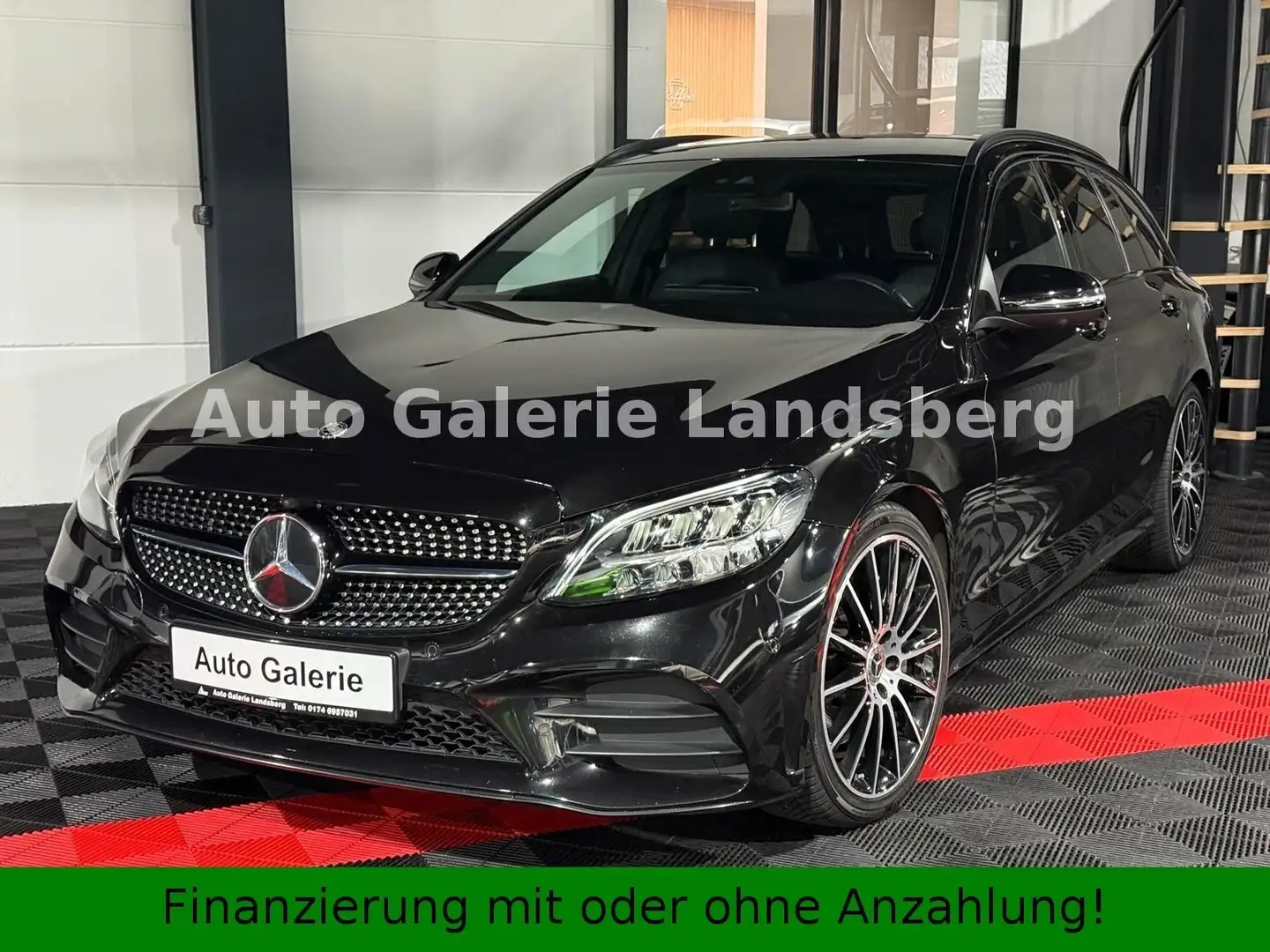Mercedes-Benz C 300 C300*AMG Line*LED*9-G Tronic*Burmester*AHK*Leder Schwarz - 1