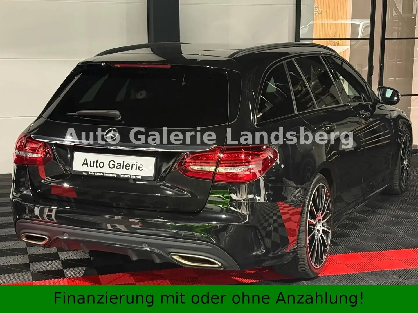 Mercedes-Benz C 300 C300*AMG Line*LED*9-G Tronic*Burmester*AHK*Leder Schwarz - 2