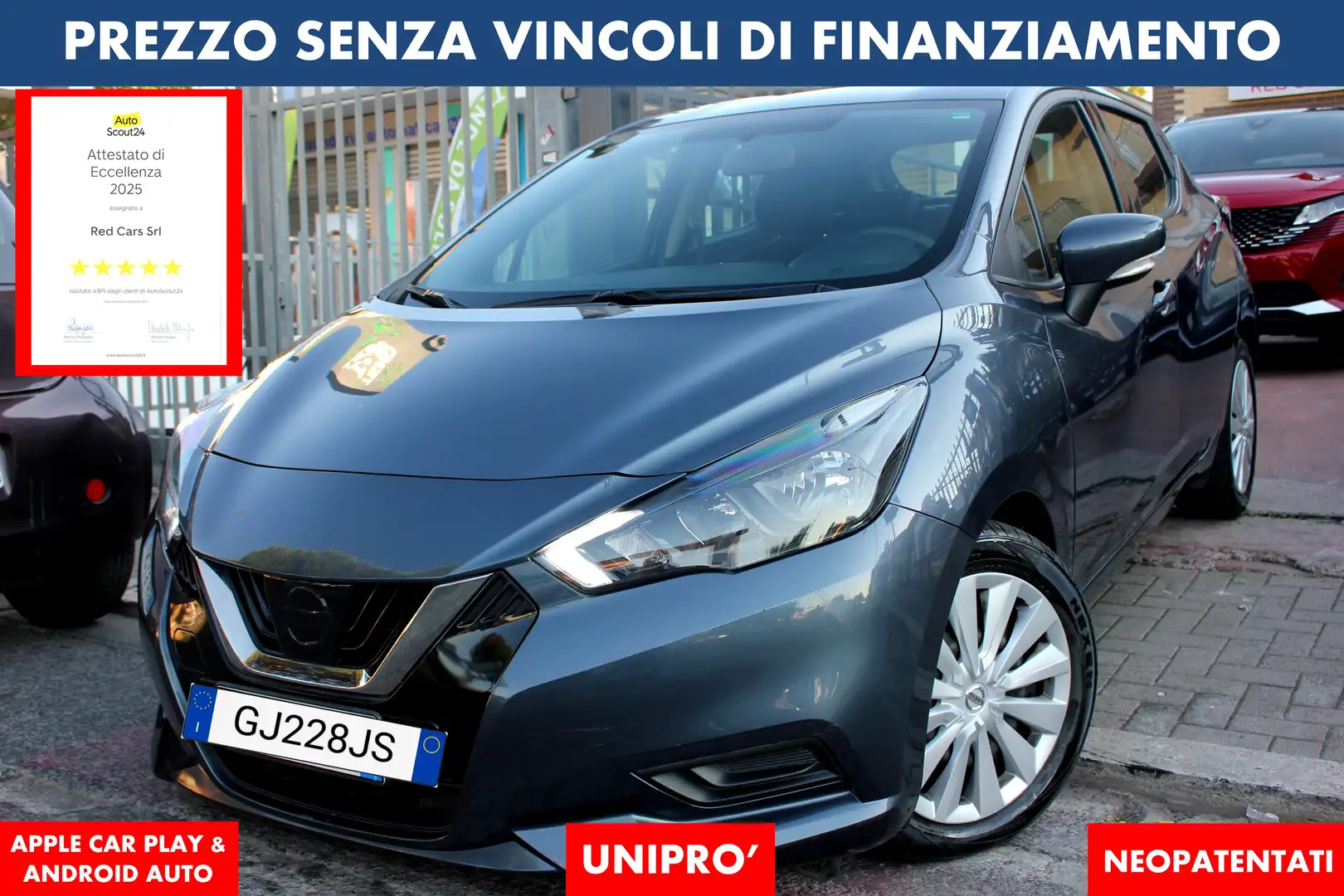 Nissan Micra 1.0  92cv ACENTA *PREZZO VERO* UNIPRO' KM CERTIFIC - 1