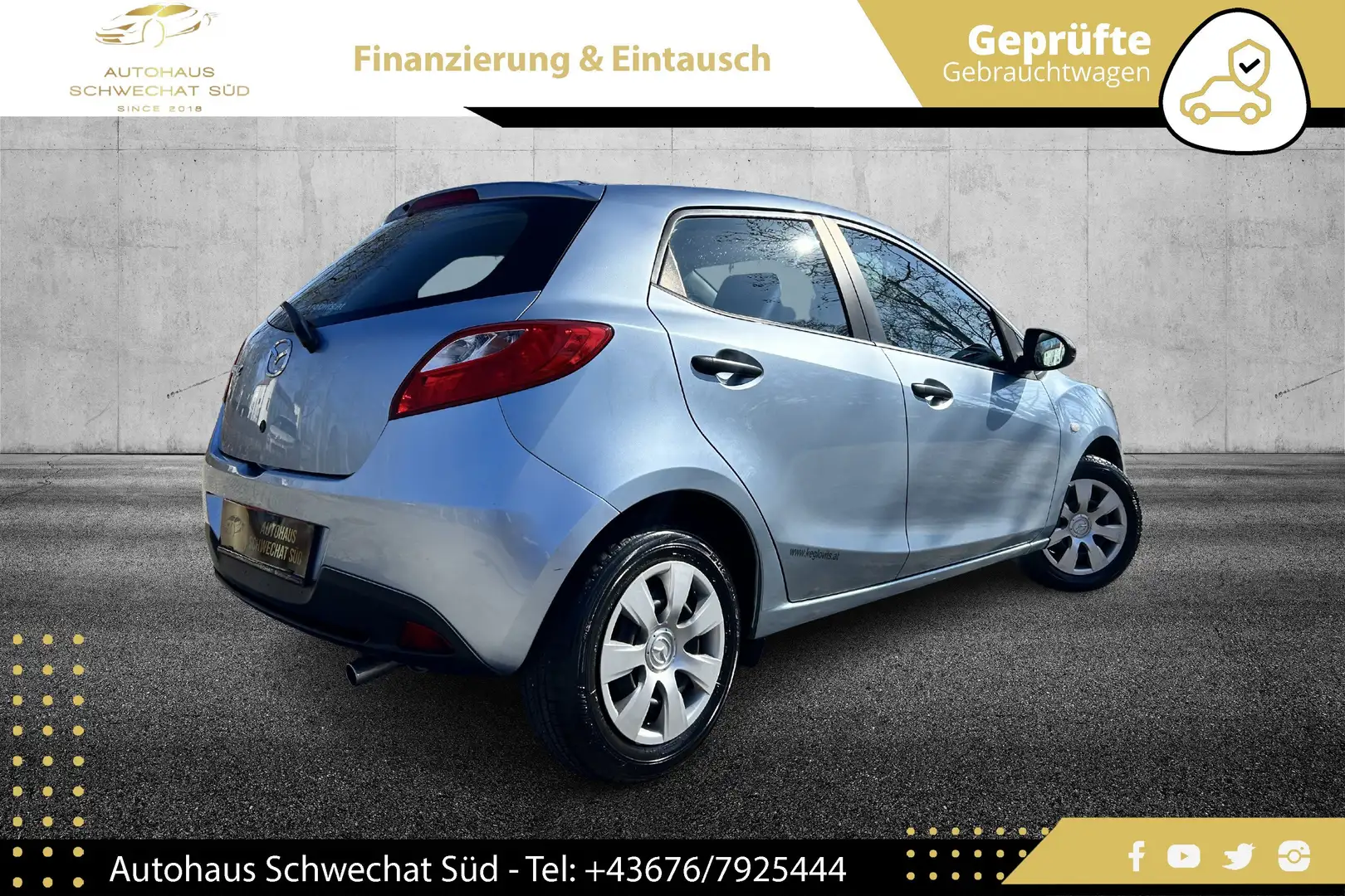 Mazda 2 1.3/CE Pro // NUR 21.000KM // 1.BESITZ Blau - 2