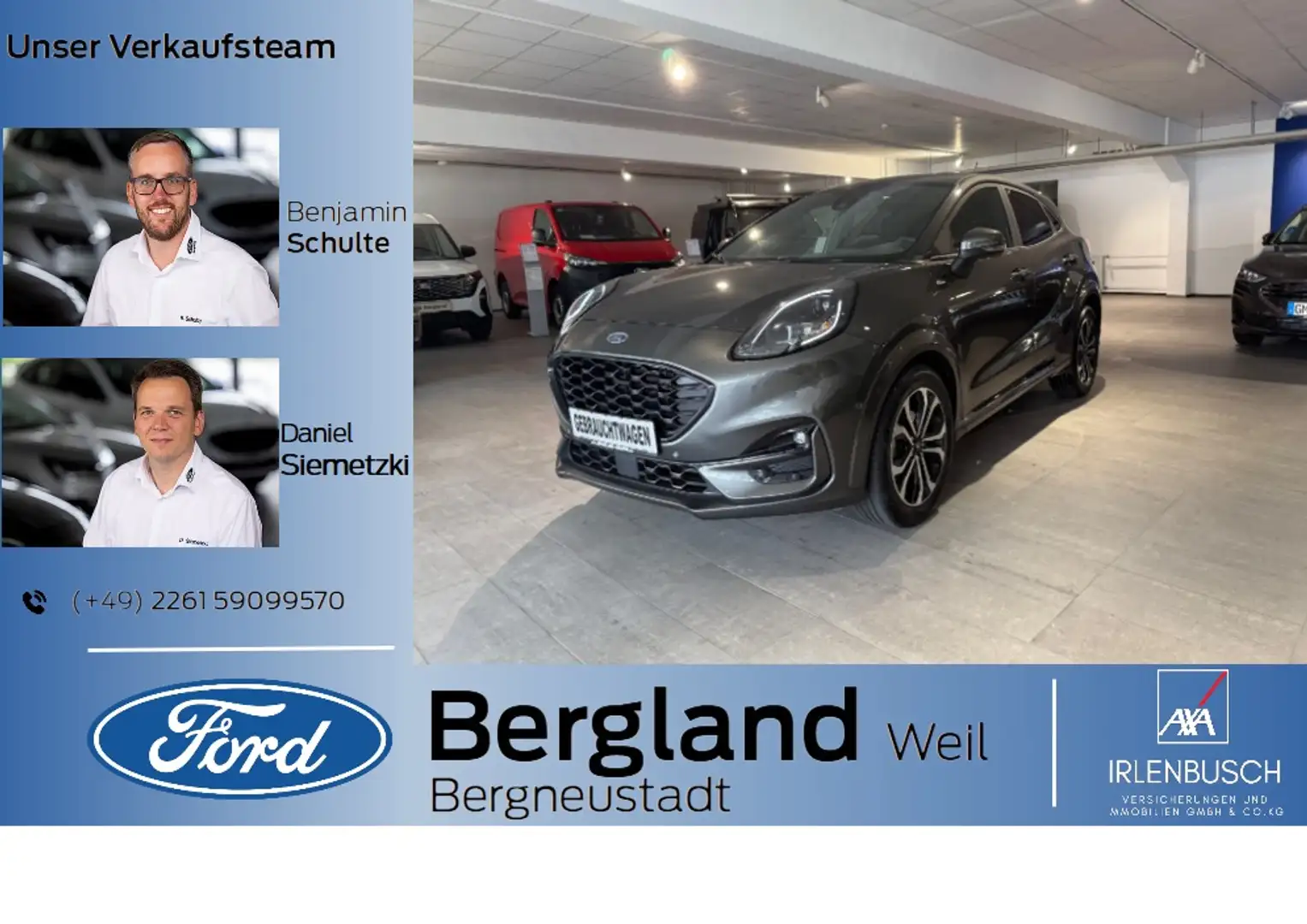 Ford Puma ST-LINE 1.0L MHEV 155PS Gris - 1